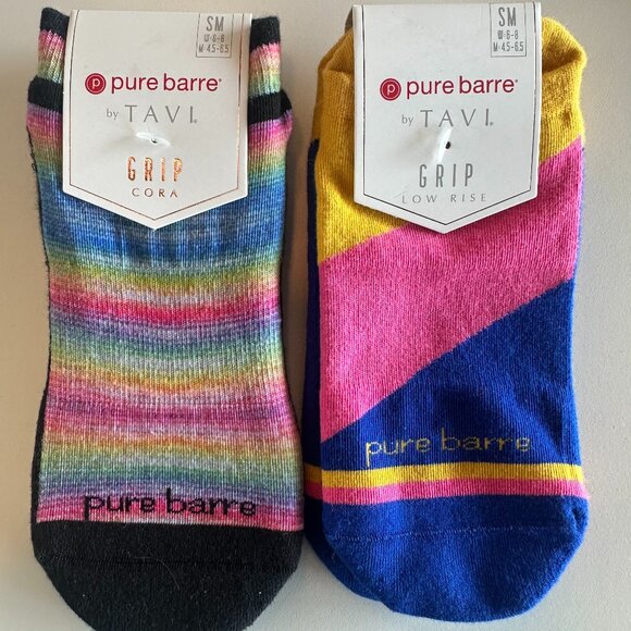 Tavi Accessories - NWT Tavi x Pure Barre Grip Socks, 2 pairs, size small